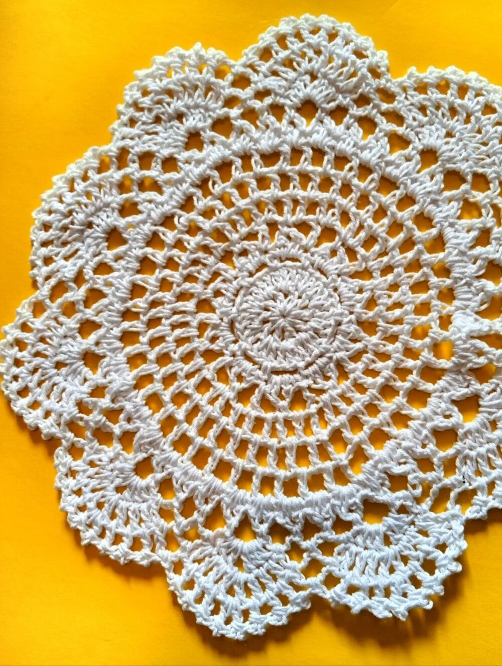 Doilies R Back! Elegant White and Red Crocheted Doilies
